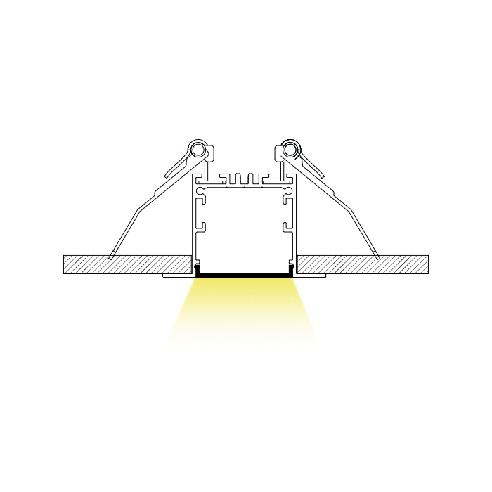 HL-A035 Aluminum Profile - Inner Width 25mm(0.98inch) - LED Strip Anodizing Extrusion Channel, For LED Strip Lights HL-A035 Aluminum Profile - Inner Width 25mm(0.98inch) - LED Strip Anodizing Extrusion Channel, For LED Strip Lights